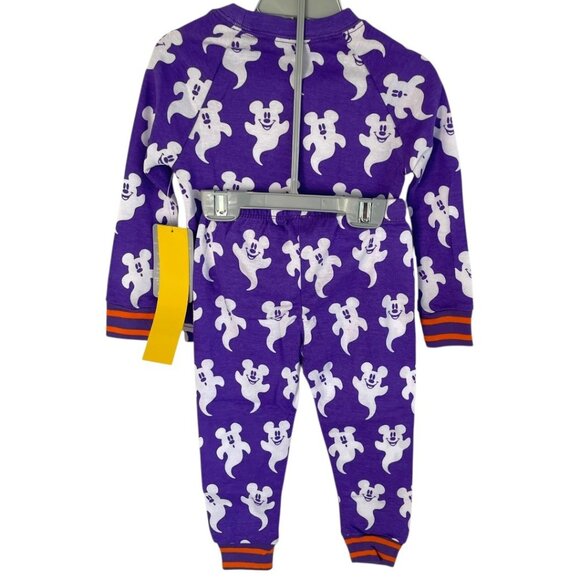 Disney Store Mickey Mouse Ghost Halloween PJ Pals Pajamas for Kids Size 2 - Picture 7 of 9